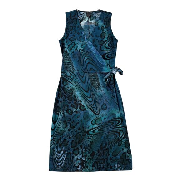 FLP Y2K Dress Small Whimsigoth Dark Feminine Witchy Snake Stretch Earthy Office - Picture 1 of 13